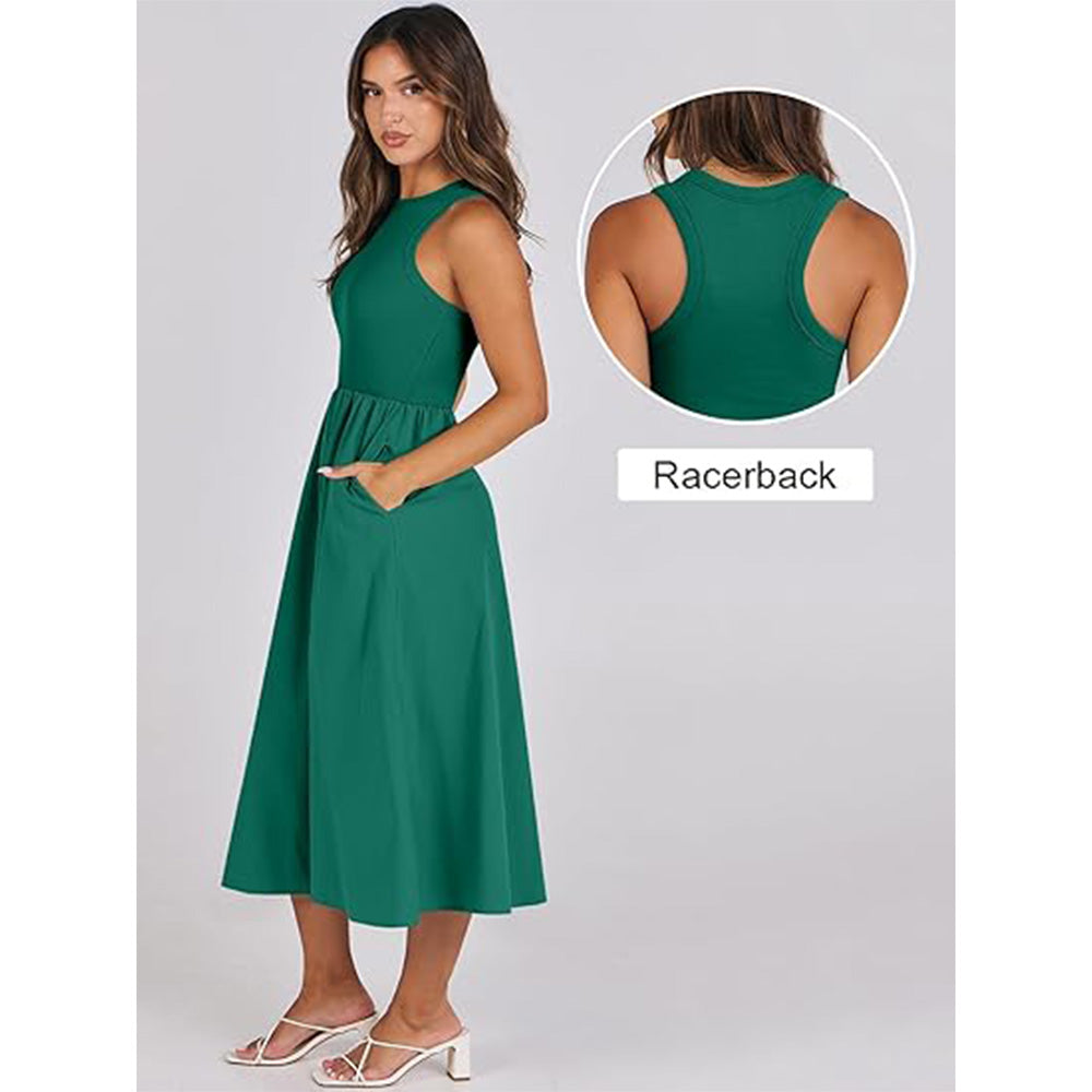 🌊Boho Beach Magic! Patchwork Knit Dress w/ Secret Pockets✨ Racerback Tank Dress💫 Flowy Midi Sundress | Summer Casual TikTok Viral 🌊Boho Beach Magic! Patchwork Knit Dress w/ Secret Pockets✨ Racerback Tank Dress💫 Flowy Midi Sundress | Summer Casual TikTok Viral